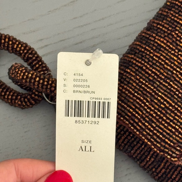 Anthropologie Beaded Shoulder Bag with Beaded Chain Strap - Picture 10 of 13